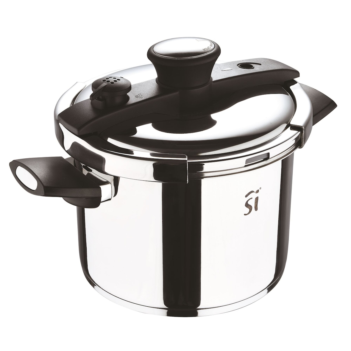 San Ignacio - Olla a presión de Ø22cm 6L en acero inoxidable Leon