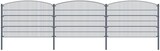 thumbnail of Gartenzaun Mattenzaun Doppelstabmattenzaun Anthrazit Grau Rund 0,8 m x 40 m