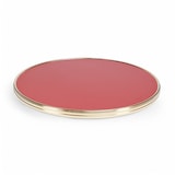 thumbnail of Mesa alta de bistrô EIFFEL - Vermelho Carmim - Latão - Bistromania