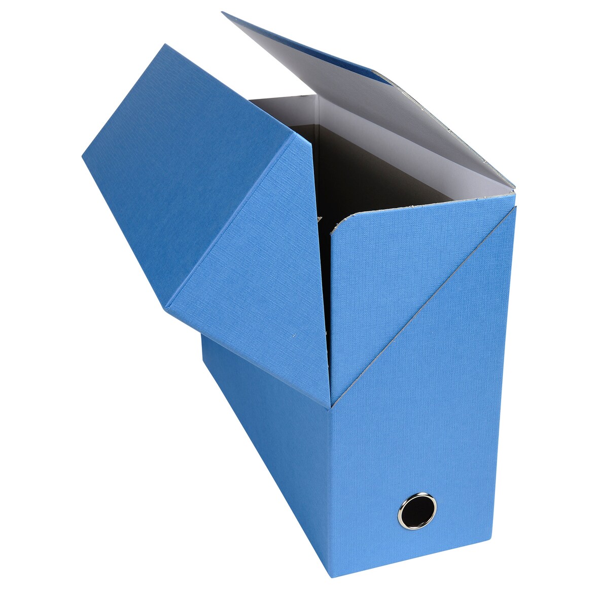 Exacompta - Réf. 89422E - Carton de 5 boites transfert Dos 120mm papier toilé - Bleu clair