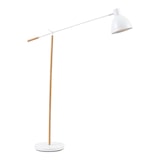 thumbnail of Helloshop26 - Lámpara de pie de estilo atemporal elegante diseño para salón dormitorio oficina Banchory metal 163 cm efecto madera 03_0009525