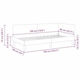 thumbnail of vidaXL Eckbettgestell mit Kopfteil Gelb 90 cm x 190 cm Samt