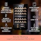 thumbnail of Klarstein Barossa 29 Duo Weinkühlschrank 29 Fl 80 Ltr 2 Zonen Drucktasten Schwarz