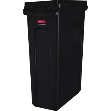 Rubbermaid Afvalbak Slim Jim FG354060BLA 87l zwart