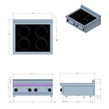 thumbnail of Saro inductiekookplaat tafelmodel E7/Cui4Bbl