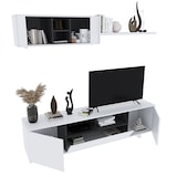 thumbnail of Parete Attrezzata Mobile Swiss Mobile Soggiorno TV Mensola Modulo Sospeso Salotto Legno Base Televisione Sala da Pranzo Design 200 x 41 x 46 cm Bianco