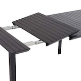 thumbnail of Aluminium Terrassentisch ausziehbar 52/260 cm und 10 Stühle grau