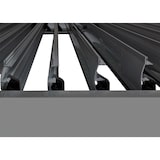 thumbnail of Pergola HWC-L46, Gartenpavillon Lamellen-Pavillon, 11cm-Aluminium-Gestell, Regenrinne sturmfest, 3x3m ~ anthrazit