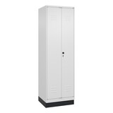 thumbnail of C+P Wäsche-Spind Classic PLUS, Sockel, 2 Abteile, 1950x600x500mm, 9016/9016