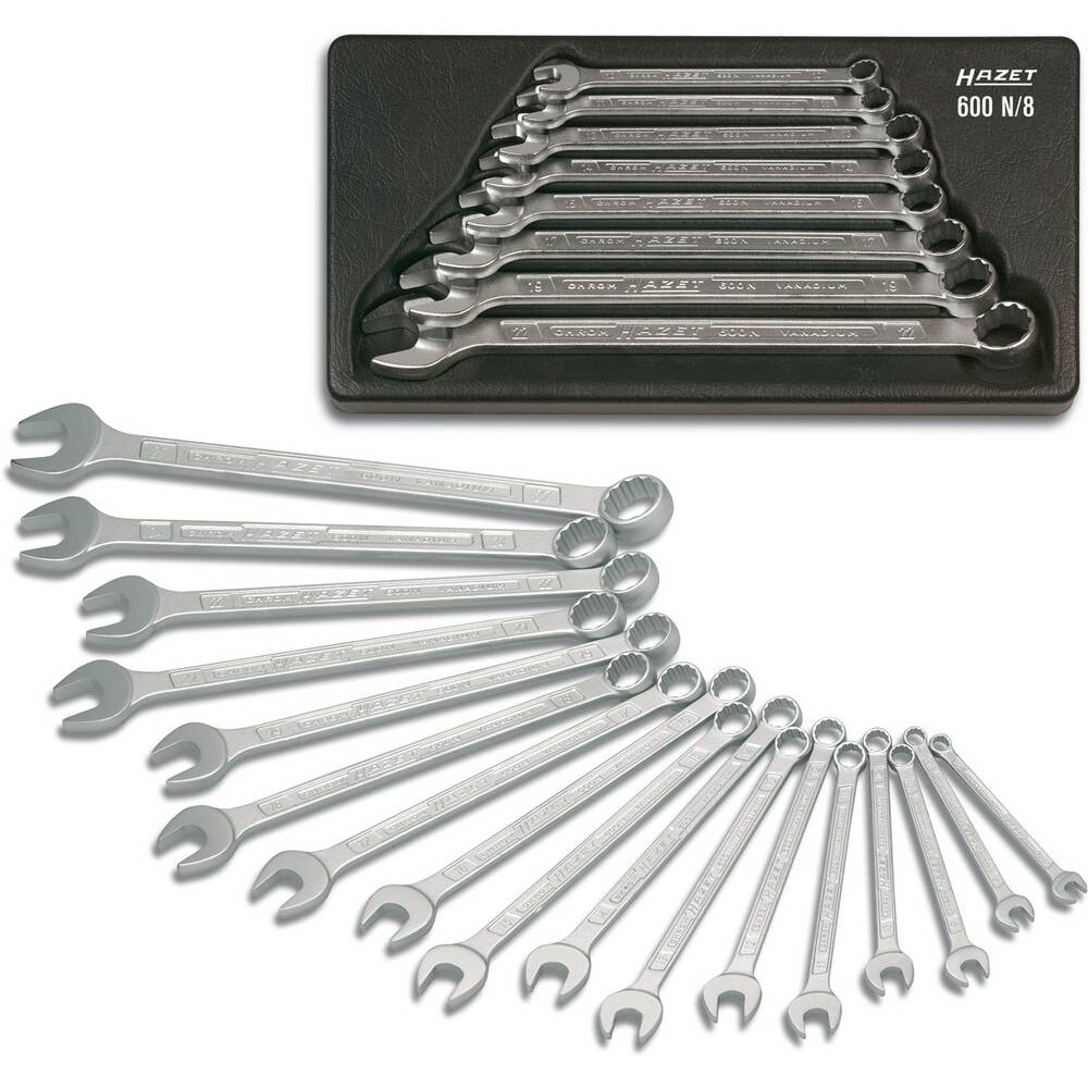 Hazet 600N/21  Ring-Maulschlüssel-Satz 21teilig 6 - 34 mm