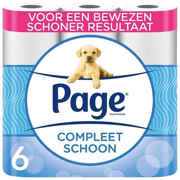 Page Toiletpapier Compleet Schoon 6 Rol 1X6 St