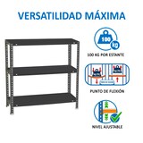 thumbnail of SimonRack Metallregal mit Schrauben 900x900x300 mm, 3 Böden, 100 kg Biegepunkt, Anthrazit - Comfort