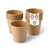 thumbnail of BIOZOYG Pappbecher 1000 Stück 150 ml / 6 oz, Ø 80 mm, braun - Becher für Heißgetränke - Kaffeebecher to go Einwegbecher, Alternative zu Styroporbecher