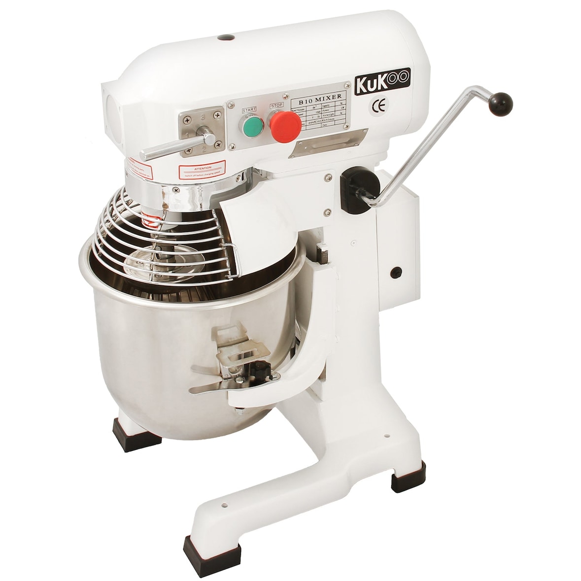 Commerciële Voedsel Mixer / Spiraalmixer - 10L