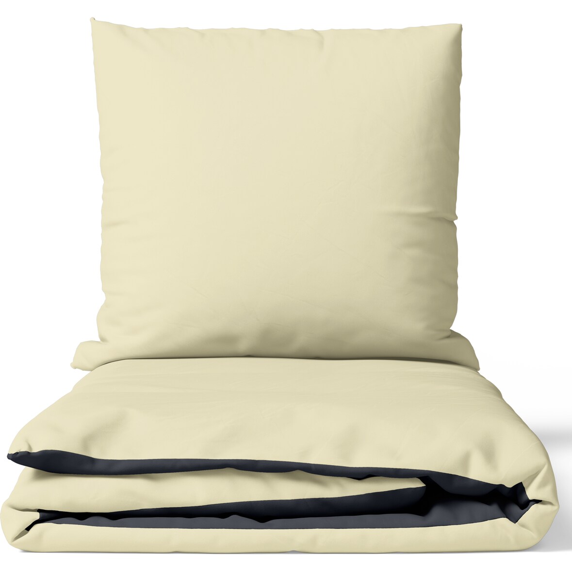 Baumwolle Bettwäsche Set 200x200 cm Taupe Anthrazit Wendebettwäsche mit Reißverschluss