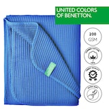 thumbnail of Benetton - Coperta 140x190 cm 200 g/mq 100% cotone blu
