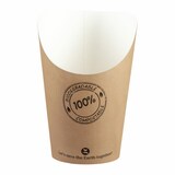 thumbnail of 25x BIO Pommes Boxen Snackboxen aus Karton 11cm 50 Stk.