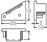 thumbnail of Brumberg Leuchten Endstück für Eckprofil 53070260