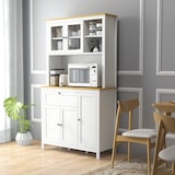 thumbnail of HOMCOM Dispensa Cucina con Cassetti Ripiani Scaffali Regolabili Bianco