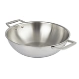 thumbnail of Wok en inox à 2 anses fixes  Ø32cm