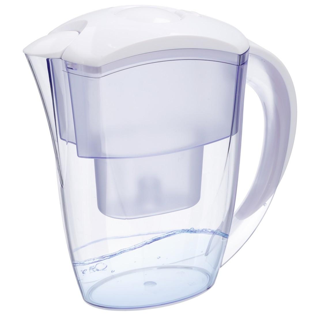 XAVAX Wasserfilterkanne 2,4 l für kalkfreies Wasser