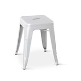 thumbnail of Tabouret en métal blanc mat - Hauteur 46 cm