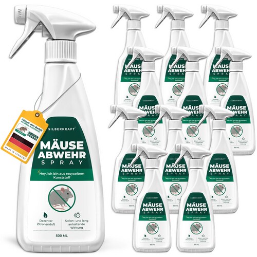 Mäuse-Abwehr-Spray: 12 x 500 ml