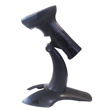 10POS Leitor de código de barras laser 1D e 2D IS-300UN. USB Preto, Cor Preto. Suporte incluído.