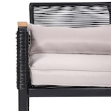 thumbnail of Tuinset HWC-K42, tuin loungeset zitgroep bank, rope weave Rope houtlook staal, bekleding lichtgrijs