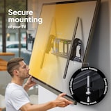 thumbnail of ONKRON Soporte TV Pared Inclinable y Giratorio para 55-100 pulgadas, hasta 75 kg, VESA 75x75 a 800x600, UT4-B Negro