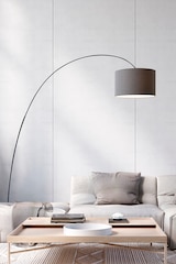 thumbnail of Schwarze Stehlampe VIVIEN mit elfenbeinfarbenem konischem Lampenschirm E27 IP20 48 cm – Stehlampe aus lackiertem Metall – Rossi Group