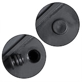 thumbnail of Casaria Poly Rattan Blumentopf mit Wasserabfluss Creme - 3er Set