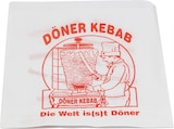 thumbnail of DayBays 24 Kg Döner-Tüten 16x16 cm weiss mit rotem Druck "DÖNER KEBAB" und Spenderbox