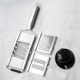 thumbnail of Mandoline Gemüsehobel mit V-Hobel, Multihobel mit Sparschäler Der Küchenhobel Universalhobel Küchenschneider V-Hobel