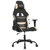 thumbnail of vidaXL Gaming-Stuhl Schwarz und Creme Stoff