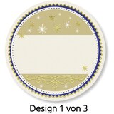 thumbnail of Sticker auf Rolle Motiv Geschenkbeschriftung rund 38mm 3 Motive 50 Stück