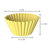 thumbnail of Intirilife 12 Stück Muffinform Cupcakeform - 7 x 3.2 cm - Wiederverwendbare bunte Silikon Formen antihaft Gefrierschrank- und Mikrowellengeeignet