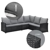 thumbnail of SVITA Monroe tuin loungeset polyrattan zitgroep tuin zwart