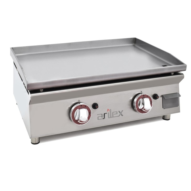 Plancha a gas 60 cm en acero laminado de 6 mm 60PGLN de Arilex