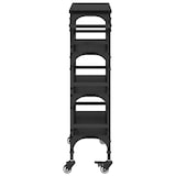thumbnail of vidaXL Keuken Trolley Zwart Eiken 53 x 20 x 76 cm Bewerkt hout