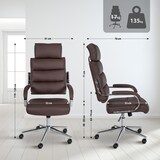 thumbnail of Sedia da ufficio Campo marrone