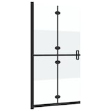 thumbnail of Helloshop26 - Faltbare Duschwand Badewannentrennwand Badezimmeraccessoire Duschkabine Innenausbau ESG-Glas 70 x 190 cm halbmattiert 02_0002165