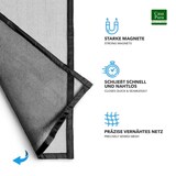 thumbnail of Fliegengitter magnetisch - einfache Klebemontage ohne Bohren - Insektenschutz (90 x 200 cm, Johnny)