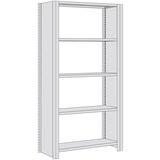 thumbnail of PROREGAL Fachbodenregal FALKE mit Seitenwand | Heavy-Duty | Grundregal | HxBxT 200x100x40cm | 5 Ebenen | Fachlast 350kg | Einseitig nutzbar | Verzinkt