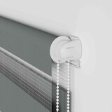 thumbnail of vidaXL Doppelrollo Dunkelgrau 160x100 cm Stoffbreite 155,9 cm Polyester