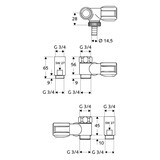 thumbnail of Schell NA-Ventil f Wandbatterie m Rückflussverhinderer 3/4 R verchromt