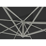 thumbnail of METRO PROFESSIONAL Parasol double tête, aluminium / polyester, 3 x 3 m, protection UV50+, hydrofuge, anthracite / platine