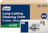 thumbnail of Tork Langlebige Reinigungstücher Weiß W4, Mehrzweck, 4 × 90 Tücher, 90479