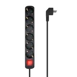 thumbnail of Aisens Regleta Multiple de 6 Tomas con Interruptor con Cable 3×1.5mm2 - 1.4m - Color Negro