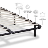 thumbnail of Sommier à lattes en métal  2 places  Coloris Noir  Livré en kit  180x200 cm SOMKIT OLYMPE LITERIE
